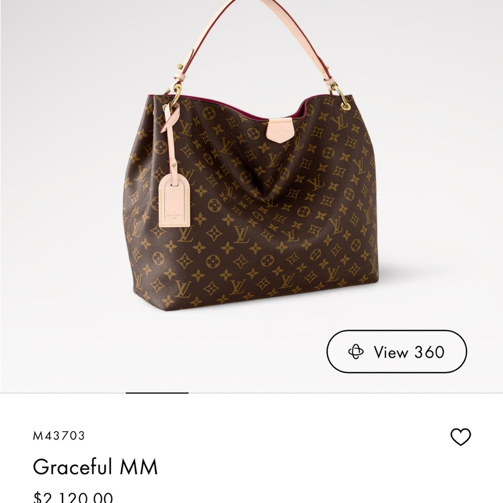 Louis Vuitton Graceful MM Brown Monogram Bag